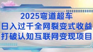 2025弯道超车日入过K全网裂变式收益打破认知互联网变现项目【揭秘】-圆梦资源站