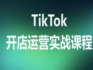 TikTok开店运营实战课程，TK跨境电商实操全流程-圆梦资源站