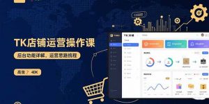 TK店铺运营实操课：后台功能详解，商品上架流程，运营思路拆解-圆梦资源站