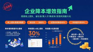 企业降本增效指南:搭建线上团队,省社保/聚人才/降成本/实现利润最大化-圆梦资源站
