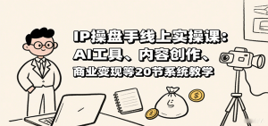IP操盘手线上实操课:AI工具、内容创作、商业变现等20节系统教学-圆梦资源站