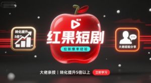红果短剧拉新大佬爆单经验分享之如何提高短剧转化，这样做，短剧拉新转化直接提升5倍以上-圆梦资源站