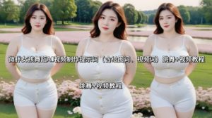 微胖女孩舞蹈AI视频制作提示词(含绘图词、视频词) 跳舞+视频教程-圆梦资源站