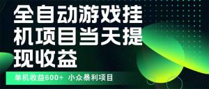 最新全自动下载游戏 操作简单,单机当天收益600+,收益无上限,可矩阵…-圆梦资源站