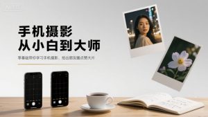 手机摄影从小白到大师,零基础带你学习手机摄影,拍出朋友圈点赞大片-圆梦资源站