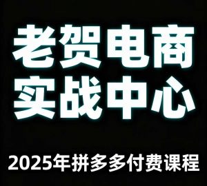 老贺电商2025年拼多多付费课程,用通俗易懂的方法告诉你多多怎么玩-圆梦资源站