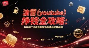 油管(youtube)挣钱全攻略:从开通广告收益到国内收款的实操指南(更新)-圆梦资源站