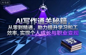 AI写作通关秘籍,从零到精通,助力提升学习和工作效率,实现个人成长与职业变现-圆梦资源站