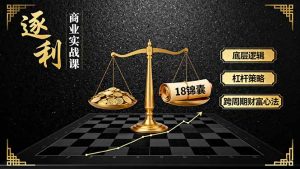《逐 利》商业实战课,底层逻辑、杠杆策略、18锦囊,跨周期财富心法-圆梦资源站