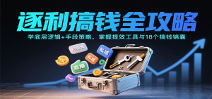 逐利搞钱全攻略:学底层逻辑+手段策略,掌握提效工具与18个搞钱锦囊-圆梦资源站