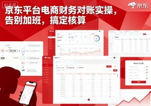 京东平台电商财务对账实操,告别加班,搞定核算-圆梦资源站