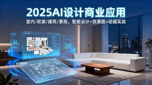 2025AI设计商业应用:室内/软装/建筑/景观,智能设计+效果图+动画实战-圆梦资源站