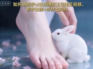 如何用即梦ai生成爆款玉足美足视频,即梦出图+即梦出视频,快速涨粉-圆梦资源站