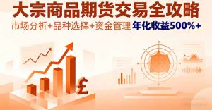 大宗商品期货交易全攻略,市场分析+品种选择+资金管理,年化收益500%+-圆梦资源站