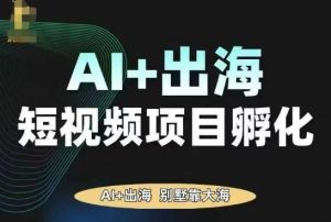 AI·TikTok AI+出海短视频项目孵化,陪你从0-1借助AI实现出海变现-圆梦资源站