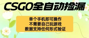 自动挂机捡漏,不用自己挂机不用玩游戏,一个手机即可操作。新手小白轻…-圆梦资源站