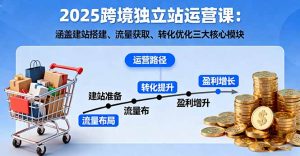 2025跨境独立站运营课:涵盖建站搭建、流量获取、转化优化三大核心模块-圆梦资源站