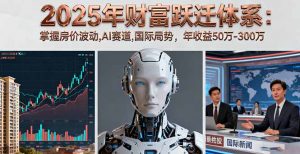 2025年财富跃迁体系:掌握房价波动,AI赛道,国际局势,年收益50万-300万-圆梦资源站