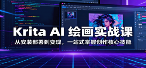 Krita AI 绘画实战课:从安装部署到变现,一站式掌握创作核心技能-圆梦资源站
