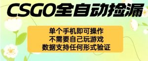自动挂G捡漏,不用自己挂G不用玩游戏,一个手机即可操作,新手小白轻松月入1W+【揭秘】-圆梦资源站