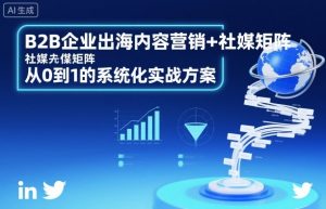 B2B企业出海内容营销+社媒矩阵,从0到1的系统化实战方案-圆梦资源站