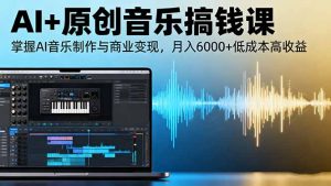 AI+原创音乐搞钱课:掌握AI音乐制作与商业变现,月入6000+低成本高收益-圆梦资源站