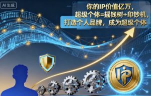 你的IP价值亿万,超级个体=摇钱树+印钞机,打造个人品牌,成为超级个体-圆梦资源站