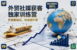 外贸社媒获客独家训练营,外贸新模式,快速做外贸-圆梦资源站