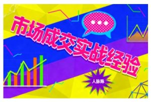 市场成交实战经验,从认知觉醒到实操落地,快速掌握市场开拓与成交核心能力-圆梦资源站
