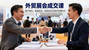 外贸展会成交课,含目标制定、客户邀约、现场成交,系统化SOP提升参展ROI-圆梦资源站