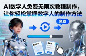 AI数字人免费无限次教程制作,让你轻松掌握数字人的制作方法-圆梦资源站