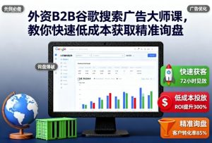 外资B2B谷歌搜索广告大师课，教你快速低成本获取精准询盘-圆梦资源站