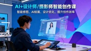 AI+设计师/摄影师智能创作课：智能修图、AI绘画、设计优化，提升创作效率-圆梦资源站