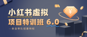 小红书虚拟项目特训班6.0 ，养号/选品/自动发货/爆款笔记(含40节视频课)-圆梦资源站