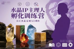 水晶IP主理人孵化训练营,五行水晶定制入门课程-圆梦资源站