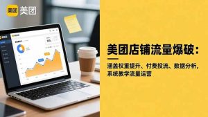 美团店铺流量爆破:涵盖权重提升、付费投流、数据分析,系统教学流量运营-圆梦资源站