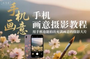 手机画意摄影教程,用手机也能拍出充满画意的摄影大片-圆梦资源站