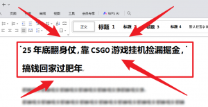 25年底翻身仗，靠CSGO游戏挂机捡漏掘金，搞钱回家过肥年-圆梦资源站