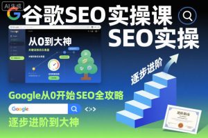 谷歌SEO实操课,Google从0开始SEO全攻略,逐步进阶到大神-圆梦资源站