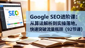 Google SEO进阶课:从算法解析到实操落地,快速突破流量瓶颈(92节课-圆梦资源站