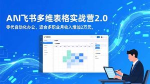 AI+飞书多维表格实战营2.0:零代码自动化办公,适合多职业月收入增加2万元-圆梦资源站