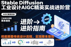 Stable Diffusion工业设计AIGC精英实战进阶营,彻底颠覆传统设计流程,实现降本增效-圆梦资源站