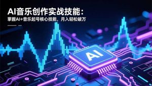 AI音乐创作实战技能:掌握AI+音乐起号核心技能,月入轻松破万-圆梦资源站