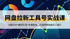网盘拉新工具号实战课,内容SOP+被动引流+多端变现,打造持续收益月入破万-圆梦资源站