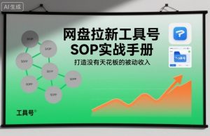 网盘拉新工具号SOP实战手册,打造没有天花板的被动收入-圆梦资源站