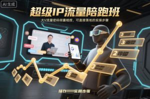 超级IP流量陪跑班，大V流量密码倾囊相授，可直接落地的实操步骤-圆梦资源站