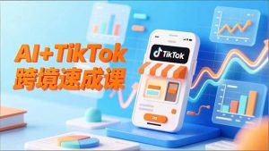 AI+TikTok跨境速成课，智能翻译、店铺定位、流程拆解，7天高效上线运营-圆梦资源站