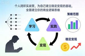 个人闭环实战营，为自己建立稳定变现的基础，全面建立你的商业逻辑思维-圆梦资源站