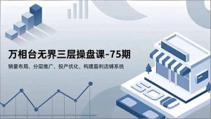 万相台无界三层操盘课-75期，销量布局、分层推广、投产优化，构建盈利店铺系统-圆梦资源站