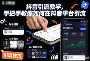 抖音引流教学,手把手教你如何在抖音平台引流-圆梦资源站